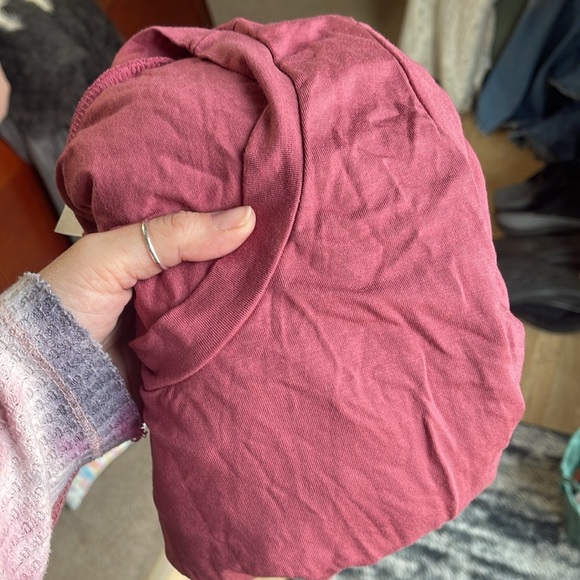 Zig Zag Stripe rose/mauve romper, short sleeve cropped wide legs sz Medium - Picture 11 of 11